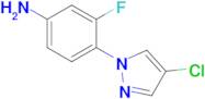 4-(4-chloro-1H-pyrazol-1-yl)-3-fluoroaniline