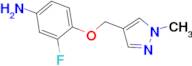 3-fluoro-4-[(1-methyl-1H-pyrazol-4-yl)methoxy]aniline