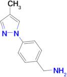 1-[4-(4-methyl-1H-pyrazol-1-yl)phenyl]methanamine