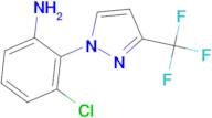 3-chloro-2-[3-(trifluoromethyl)-1H-pyrazol-1-yl]aniline