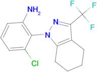 3-chloro-2-[3-(trifluoromethyl)-4,5,6,7-tetrahydro-1H-indazol-1-yl]aniline