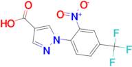 1-[2-nitro-4-(trifluoromethyl)phenyl]-1H-pyrazole-4-carboxylic acid