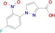 1-(4-fluoro-2-nitrophenyl)-1H-pyrazole-3-carboxylic acid