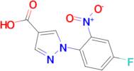 1-(4-fluoro-2-nitrophenyl)-1H-pyrazole-4-carboxylic acid