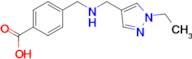 4-({[(1-ethyl-1H-pyrazol-4-yl)methyl]amino}methyl)benzoic acid