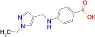 4-{[(1-ethyl-1H-pyrazol-4-yl)methyl]amino}benzoic acid