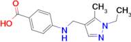 4-{[(1-ethyl-5-methyl-1H-pyrazol-4-yl)methyl]amino}benzoic acid