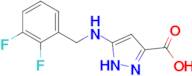 3-[(2,3-difluorobenzyl)amino]-1H-pyrazole-5-carboxylic acid