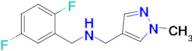 N-(2,5-difluorobenzyl)-N-[(1-methyl-1H-pyrazol-4-yl)methyl]amine