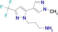 3-[1'-methyl-5-(trifluoromethyl)-1'H,2H-3,4'-bipyrazol-2-yl]propan-1-amine