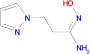 (1E)-N'-hydroxy-3-(1H-pyrazol-1-yl)propanimidamide