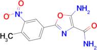 5-amino-2-(4-methyl-3-nitrophenyl)-1,3-oxazole-4-carboxamide
