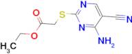ethyl [(4-amino-5-cyanopyrimidin-2-yl)thio]acetate