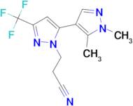 3-[1',5'-dimethyl-5-(trifluoromethyl)-1'H,2H-3,4'-bipyrazol-2-yl]propanenitrile