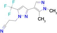 3-[1',5'-dimethyl-5-(trifluoromethyl)-1H,1'H-3,4'-bipyrazol-1-yl]propanenitrile