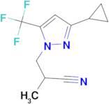 3-[3-cyclopropyl-5-(trifluoromethyl)-1H-pyrazol-1-yl]-2-methylpropanenitrile