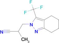 2-methyl-3-[3-(trifluoromethyl)-4,5,6,7-tetrahydro-2H-indazol-2-yl]propanenitrile