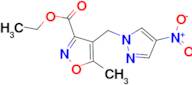 ethyl 5-methyl-4-[(4-nitro-1H-pyrazol-1-yl)methyl]isoxazole-3-carboxylate