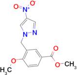 methyl 4-methoxy-3-[(4-nitro-1H-pyrazol-1-yl)methyl]benzoate