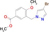 methyl 3-[(4-bromo-1H-pyrazol-1-yl)methyl]-4-methoxybenzoate