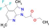 ethyl [3,6-dimethyl-4-(trifluoromethyl)-1H-pyrazolo[3,4-b]pyridin-1-yl]acetate