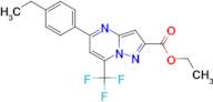 ethyl 5-(4-ethylphenyl)-7-(trifluoromethyl)pyrazolo[1,5-a]pyrimidine-2-carboxylate