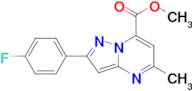 methyl 2-(4-fluorophenyl)-5-methylpyrazolo[1,5-a]pyrimidine-7-carboxylate