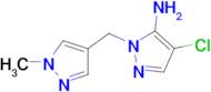 4-chloro-1-[(1-methyl-1H-pyrazol-4-yl)methyl]-1H-pyrazol-5-amine