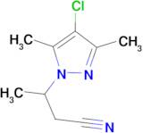 3-(4-chloro-3,5-dimethyl-1H-pyrazol-1-yl)butanenitrile