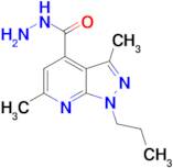 3,6-dimethyl-1-propyl-1H-pyrazolo[3,4-b]pyridine-4-carbohydrazide