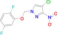 4-chloro-1-[(2,5-difluorophenoxy)methyl]-3-nitro-1H-pyrazole