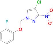 4-chloro-1-[(2-fluorophenoxy)methyl]-3-nitro-1H-pyrazole