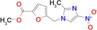 methyl 5-[(2-methyl-4-nitro-1H-imidazol-1-yl)methyl]-2-furoate