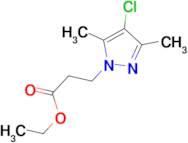 ethyl 3-(4-chloro-3,5-dimethyl-1H-pyrazol-1-yl)propanoate