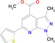 methyl 1,3-dimethyl-6-thien-2-yl-1H-pyrazolo[3,4-b]pyridine-4-carboxylate