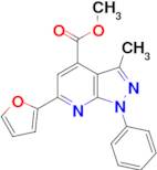 methyl 6-(2-furyl)-3-methyl-1-phenyl-1H-pyrazolo[3,4-b]pyridine-4-carboxylate