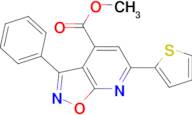 methyl 3-phenyl-6-thien-2-ylisoxazolo[5,4-b]pyridine-4-carboxylate