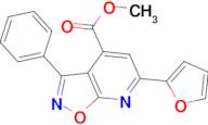 methyl 6-(2-furyl)-3-phenylisoxazolo[5,4-b]pyridine-4-carboxylate