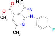 methyl 1-(4-fluorophenyl)-3,6-dimethyl-1H-pyrazolo[3,4-b]pyridine-4-carboxylate