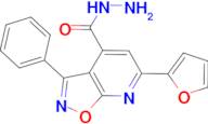 6-(2-furyl)-3-phenylisoxazolo[5,4-b]pyridine-4-carbohydrazide