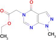ethyl (1-methyl-4-oxo-1,4-dihydro-5H-pyrazolo[3,4-d]pyrimidin-5-yl)acetate