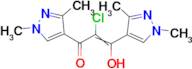 2-chloro-1,3-bis(1,3-dimethyl-1H-pyrazol-4-yl)propane-1,3-dione