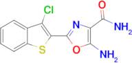 5-amino-2-(3-chloro-1-benzothien-2-yl)-1,3-oxazole-4-carboxamide