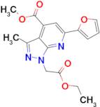 methyl 1-(2-ethoxy-2-oxoethyl)-6-(2-furyl)-3-methyl-1H-pyrazolo[3,4-b]pyridine-4-carboxylate