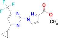 methyl 1-[4-cyclopropyl-6-(trifluoromethyl)pyrimidin-2-yl]-1H-pyrazole-3-carboxylate