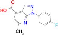 1-(4-fluorophenyl)-6-methyl-1H-pyrazolo[3,4-b]pyridine-4-carboxylic acid