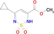 methyl 5-cyclopropyl-2H-1,2,6-thiadiazine-3-carboxylate 1,1-dioxide