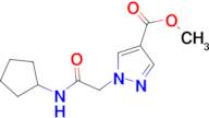 methyl 1-[2-(cyclopentylamino)-2-oxoethyl]-1H-pyrazole-4-carboxylate