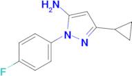 3-cyclopropyl-1-(4-fluorophenyl)-1H-pyrazol-5-amine