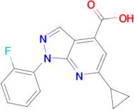 6-cyclopropyl-1-(2-fluorophenyl)-1H-pyrazolo[3,4-b]pyridine-4-carboxylic acid